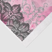 Pink & Black Shabby Glam Couture Decodipage Paper Seidenpapier (Ausschnitt)