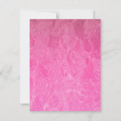 Pink Black Silver Glitzer Adult 90. Geburtstag Karte (Rückseite)