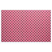 Pink Black Stars Muster dekorative Textil Stoff (Yard (91,4 cm))