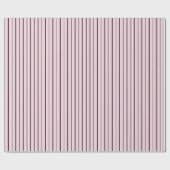 Pink & Black Stripes Gift Wrapping Paper Geschenkpapier (Flach)