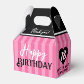 Pink & Black Sweet Heart Pink Wellness-Center Foto Geschenkschachtel (Rückseite)