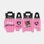 Pink & Black Sweet Heart Pink Wellness-Center Foto Geschenkschachtel (Ungefaltet)
