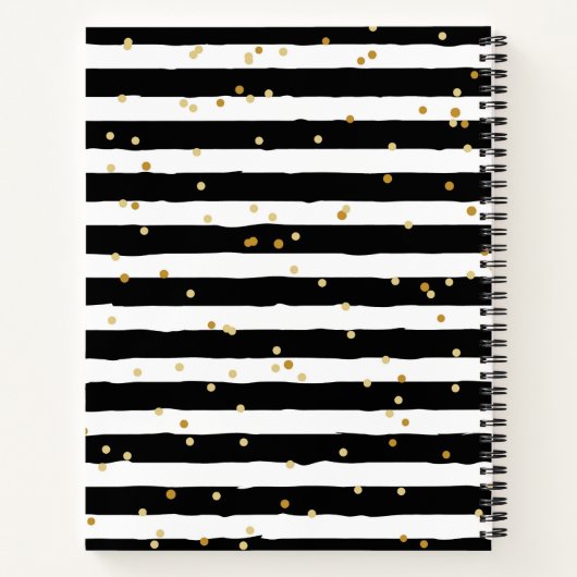 Pink & Black Teacher Life Spirale Notebook Notizblock (Rückseite)