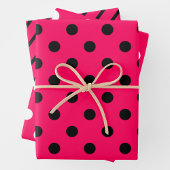 Pink, Black & White Geschenkpapier Set