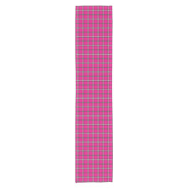 Pink Black White Plaid Bright Table Runner Kurzer Tischläufer