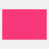 Pink, Black & White Polka Dots Geschenkpapier Set (Vorderseite 3)