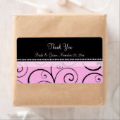 Pink Black Wirbel Hochzeitstempel (Insitu)