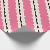 Pink Black Wrapping Paper Geschenkpapier (Ecke)
