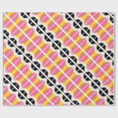 Pink Black Yellow Wrapper Geschenkpapier (Flach)