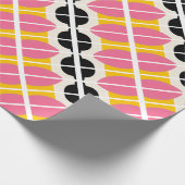 Pink Black Yellow Wrapper Geschenkpapier (Ecke)