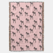 Pink Black Zebras Decke (Vorderseite Vertikal)