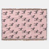 Pink Black Zebras Decke (Vorderseite)