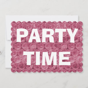 Pink Blase verpacken Geburtstagsparty Einladung
