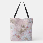 Pink Bläserleopard Muster Fashion Tasche (Rückseite)
