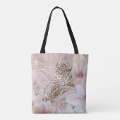 Pink Bläserleopard Muster Fashion Tasche (Rückseite)