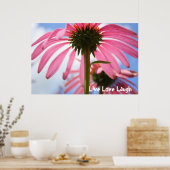 Pink-Blätter Poster (Küche)