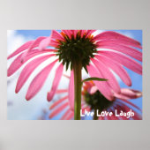 Pink-Blätter Poster (Vorne)