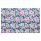 Pink-blau-blau-blaue Flora Stoff (Yard (91,4 cm))