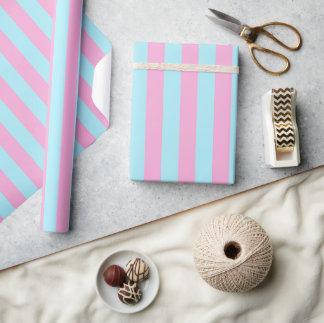 Pink Blau Geschlecht Enthüllungsfeier Geschenk Geschenkpapier