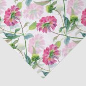 Pink & Blau-grüne Blume Muster Wasserfarben Seidenpapier (Detail)