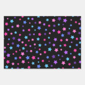 PINK BLAU LILA STARTEN & KARO PATTERN GESCHENKPAPIER SET (Vorderseite 2)