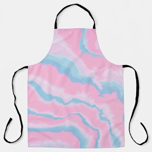 PINK BLAU UND WEISS ABSTRAKTE KUNST SCHÜRZE (Vorderseite)