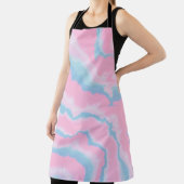 PINK BLAU UND WEISS ABSTRAKTE KUNST SCHÜRZE (InSitu)
