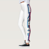 PINK/BLAU - WEISSE LEGGINGS (Links)