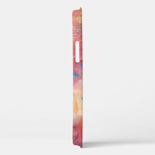 PINK BLAUE ABSTRAKT MIT 3D RED RUBY GEMSTONE Case-Mate iPhone HÜLLE (Rückseite / Rechts)