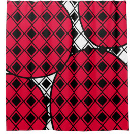 Pink Blob Harlequin Duschvorhang