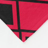 Pink Blob Harlequin Fleecedecke (Ecke)