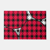 Pink Blob Harlequin Fußmatte (Vorderseite)