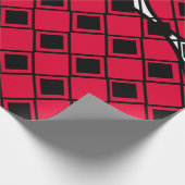 Pink Blob Harlequin Geschenkpapier (Ecke)