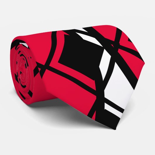 Pink Blob Harlequin Krawatte (Gerollt)