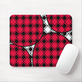 Pink Blob Harlequin Mousepad