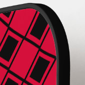 Pink Blob Harlequin Pickleball Schläger (Linke Seite)