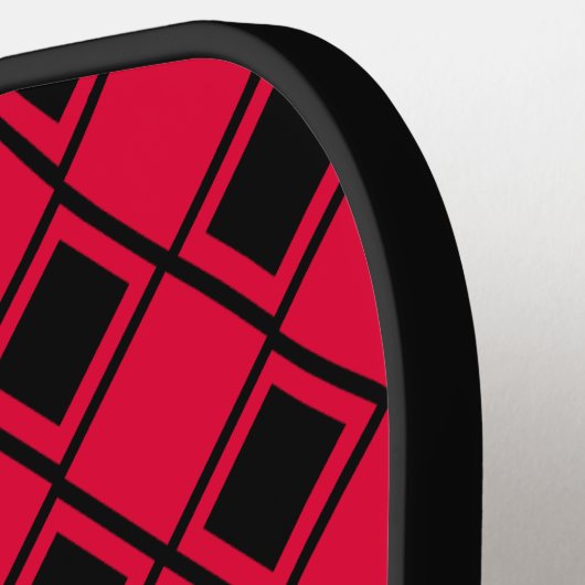 Pink Blob Harlequin Pickleball Schläger (Linke Seite)