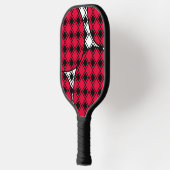 Pink Blob Harlequin Pickleball Schläger (Links)