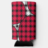 Pink Blob Harlequin Selters Dosenkühler (Rückseite)