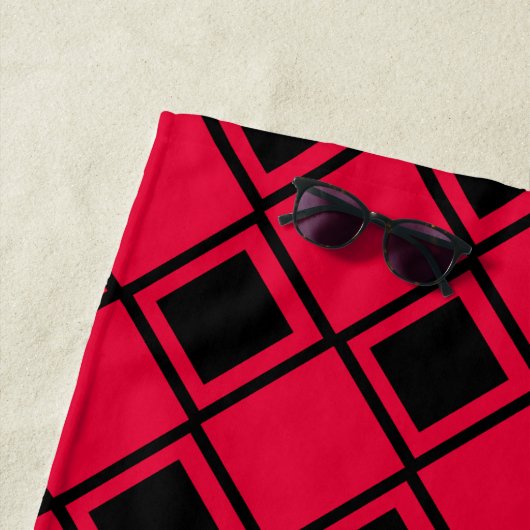 Pink Blob Harlequin Strandtuch (Beispiel)