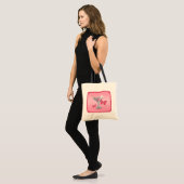 Pink Block Butterfly Martini Tasche (Vorderseite (Model))