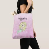 Pink Blonde Mermaid Personalisiert Tote Bag Tasche (Von Nahem)