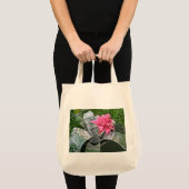 Pink Bloom Bromeliad Tote Bag Tragetasche (Vorderseite (Produkt))
