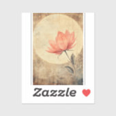 Pink Bloom & Moonlit Serenity Aufkleber (Blatt)