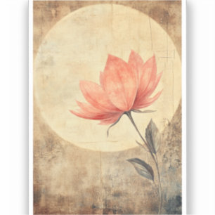 Pink Bloom & Moonlit Serenity Aufkleber