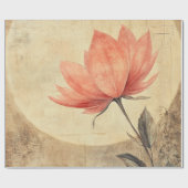 Pink Bloom & Moonlit Serenity Geschenkpapier (Flach)