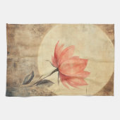 Pink Bloom & Moonlit Serenity Geschirrtuch (Horizontal)