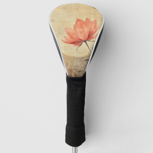 Pink Bloom & Moonlit Serenity Golf Headcover (Vorderseite)