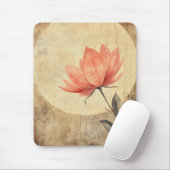 Pink Bloom & Moonlit Serenity Mousepad (Mit Mouse)