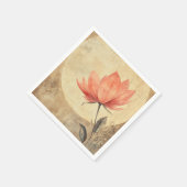 Pink Bloom & Moonlit Serenity Serviette (Ecke)